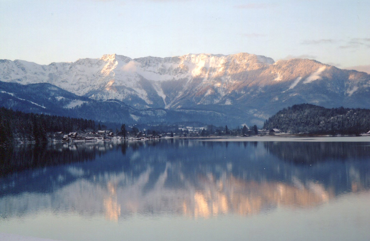  Austria Sunset Hallstatter See 